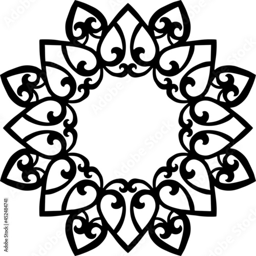 Mandala Art can be used for artwork decoration, coloring or tattoo design.