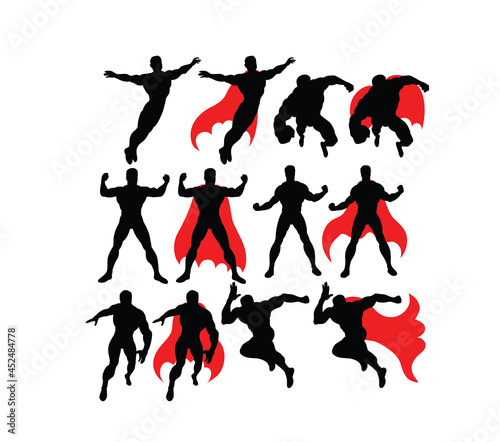 Strong People Silhouettes, art vector design 