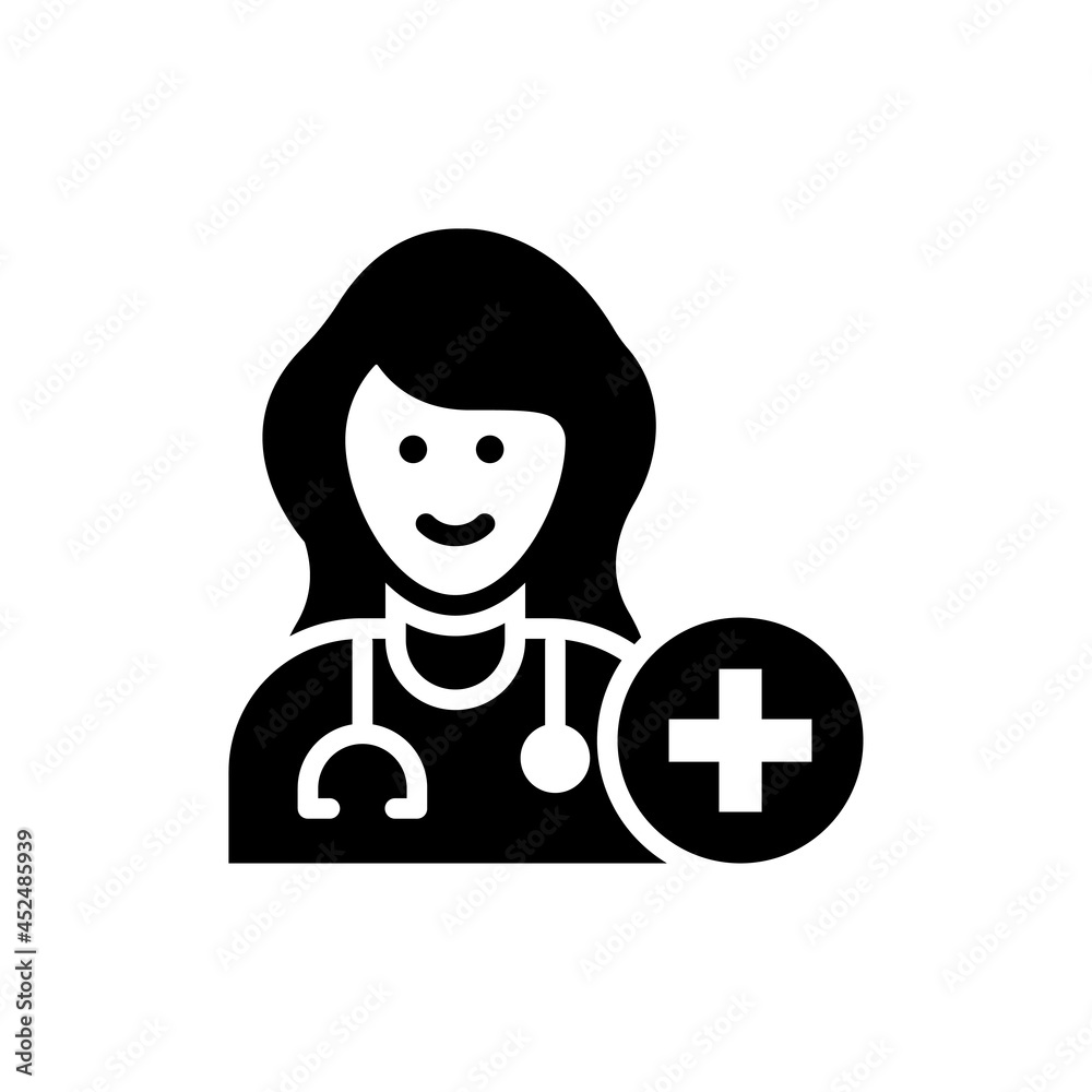 Doctor vector solid icon style illustration. EPS 10 file Doctor vector solid icon style illustration. EPS 10 file