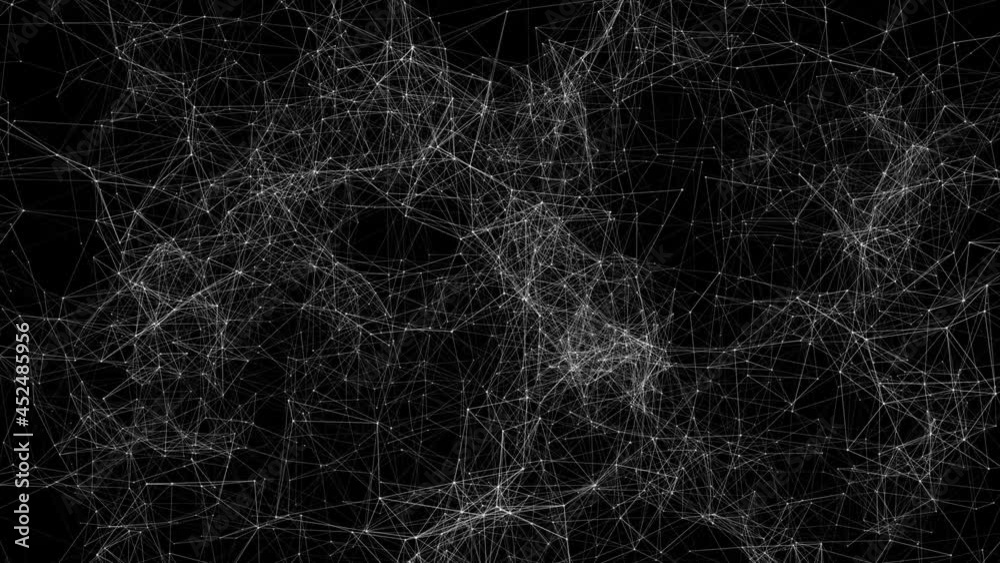 Abstract technology white background with moving lines and dots for network digital data concept and communication. Plexus fantasy abstract technology. Geometrical Background Loop 4k animation Abstract technology white background with moving lines and dots for network digital data concept and communication. Plexus fantasy abstract technology. Geometrical Background Loop 4k animation