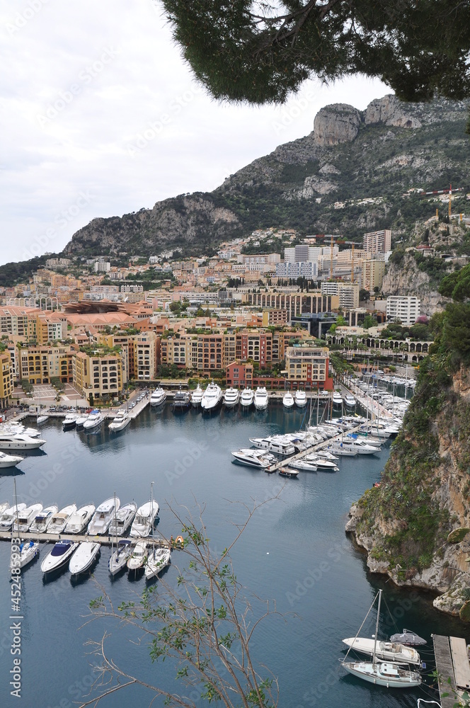 Amazing view of Hercule Harbour in Monaco
