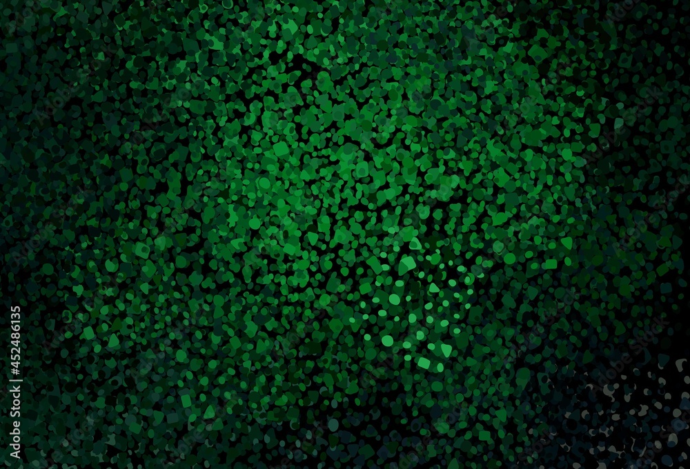 Dark Green vector backdrop with memphis shapes. Dark Green vector backdrop with memphis shapes.