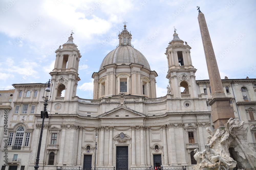 Baroque church Sant'Agnese in Agone (Sant'Agnese in Piazza Navona) in Rome, Italy