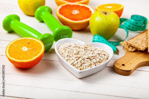 Diet and healthy lifestyle.