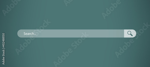 Photos Creative website search bar on dark gray background