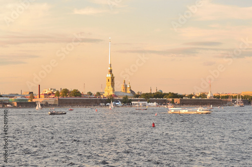 Petersburg at sunset