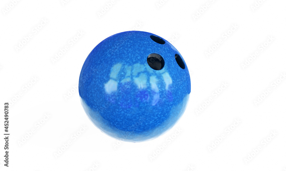 3d render Bowling Ball on white background 3d render Bowling Ball on white background