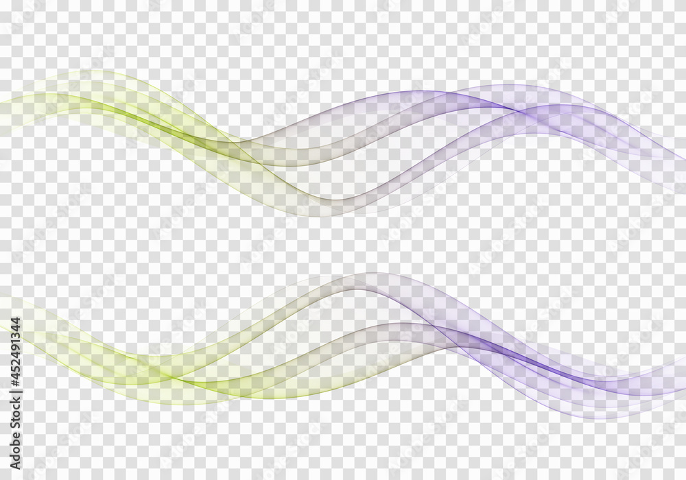Blue and green color waves.Transparent abstract wavy waves. Blue and green color waves.Transparent abstract wavy waves.