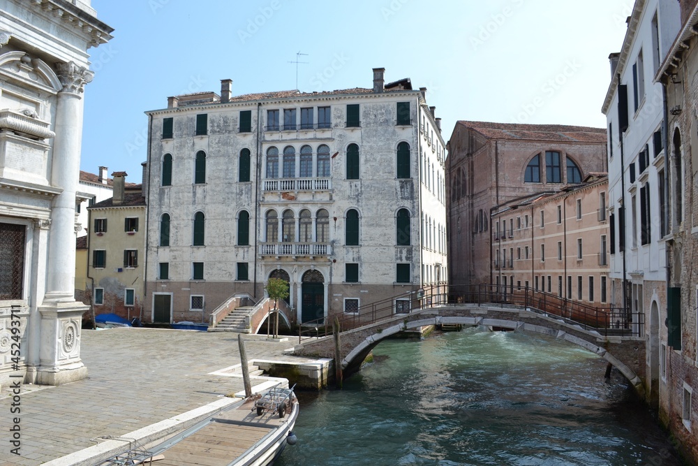 Venise, architecture typique italienne. Pont