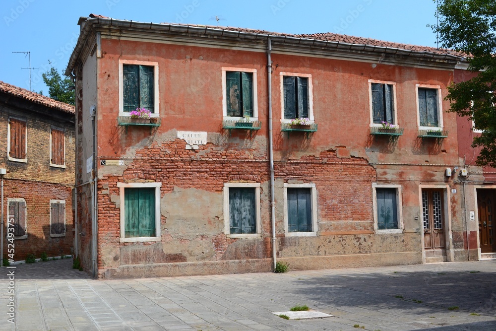 Maison ancienne à Murano, proche Venise, Italie.