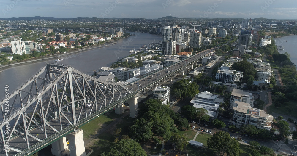 Fototapeta premium Brisbane City, Queensland Australia Downtown Region