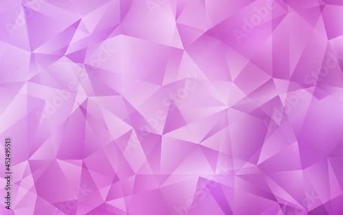 Light Pink vector abstract mosaic pattern.