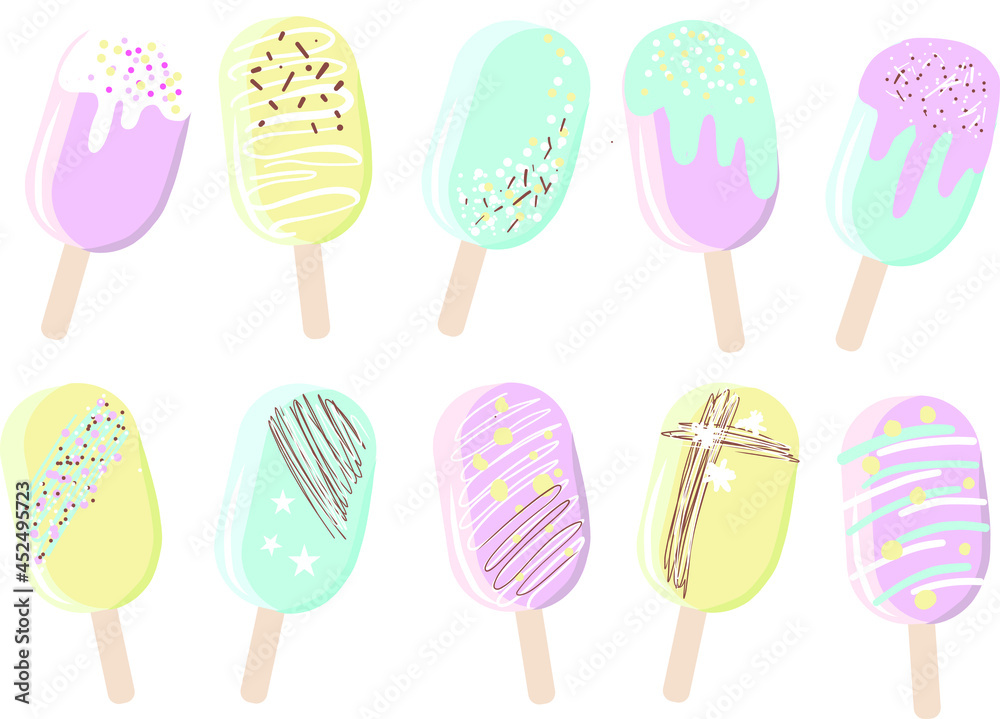 Set of sweet cakesicles Set of sweet cakesicles