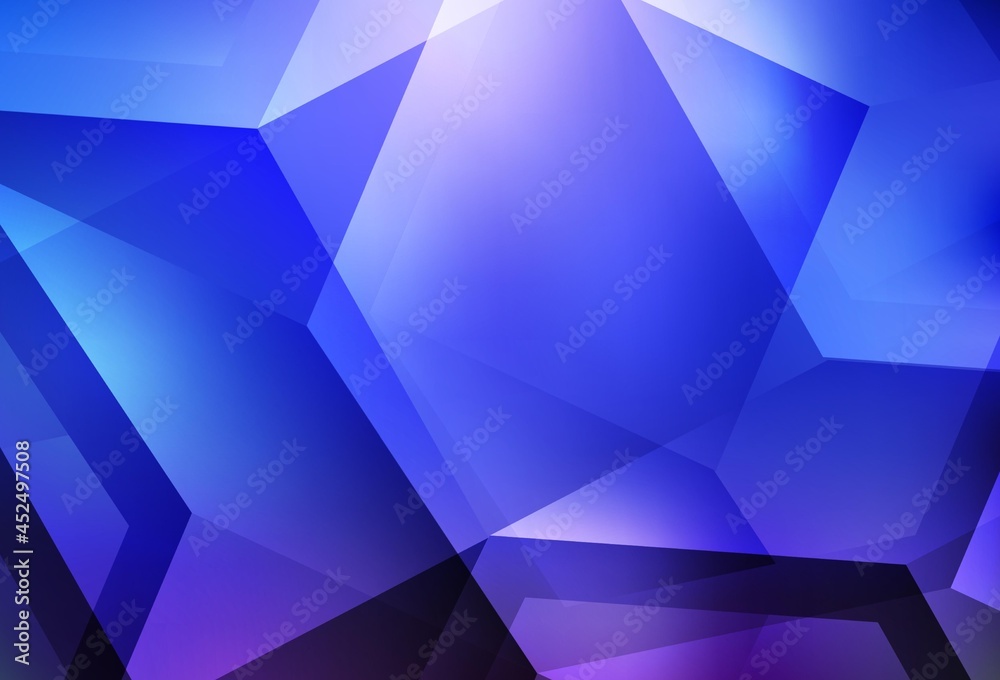 Light BLUE vector backdrop with hexagons. Light BLUE vector backdrop with hexagons.