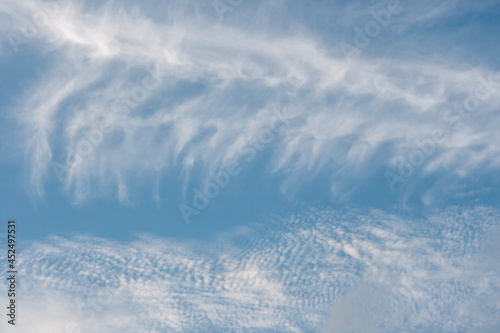 Cirrus and cirrocumulus clouds photo