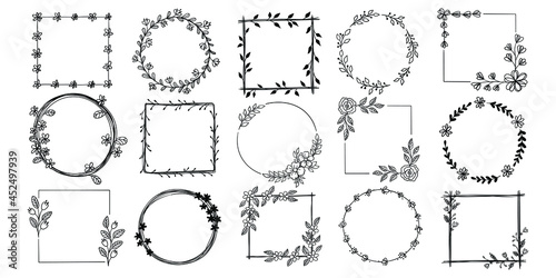 Botanical frame set 5