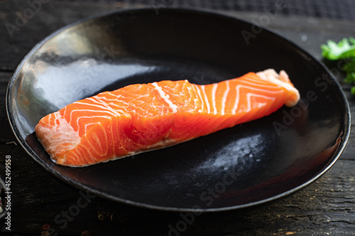 salmon raw fish seafood diet meal snack copy space food background diet food
