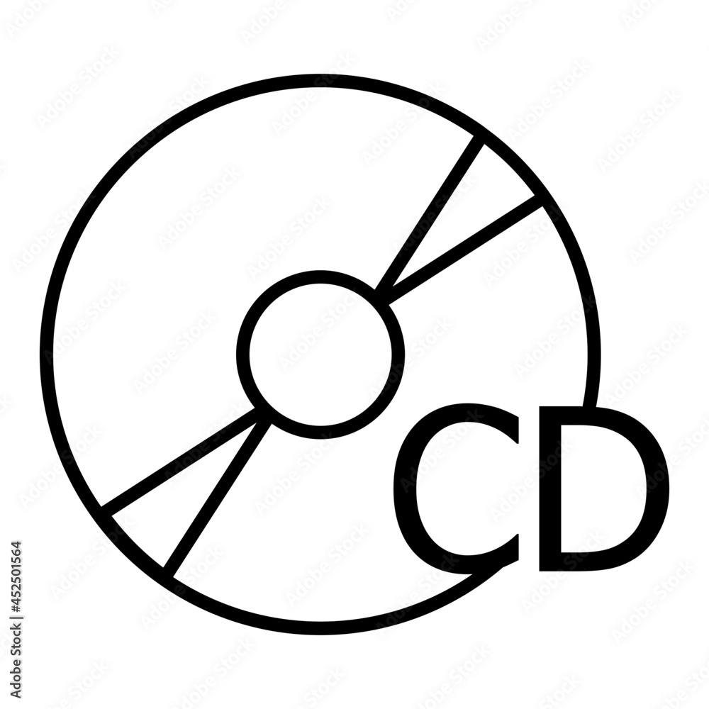 A perfect design icon of cd A perfect design icon of cd