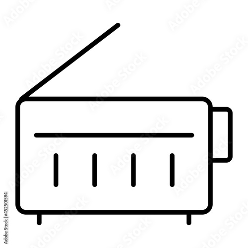 A trendy vector design of radio