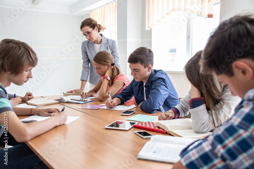 Obraz na płótnie lesson in school w salonie