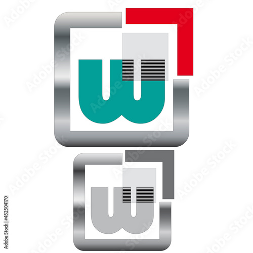 Buchstabenrahmen W 4