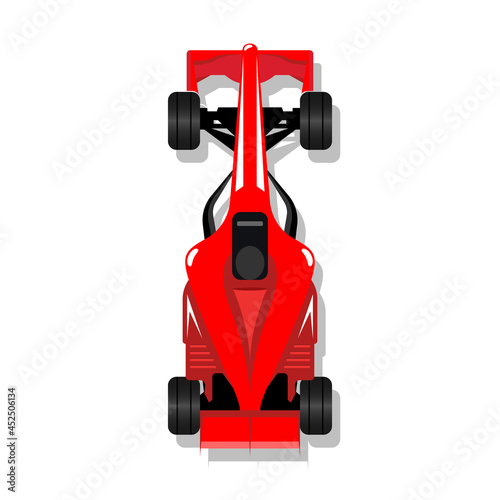 Racing sport car f1 racing bolid illustration vector