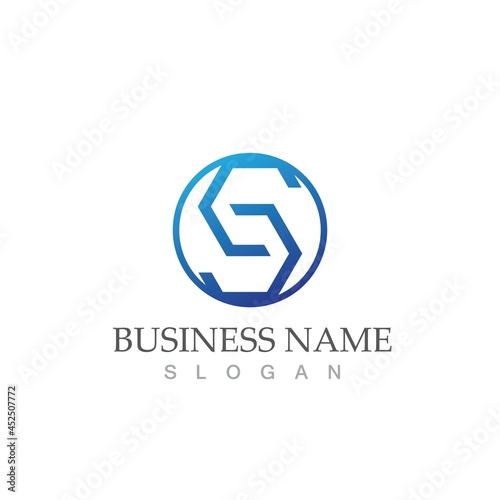 Business corporate S letter logo