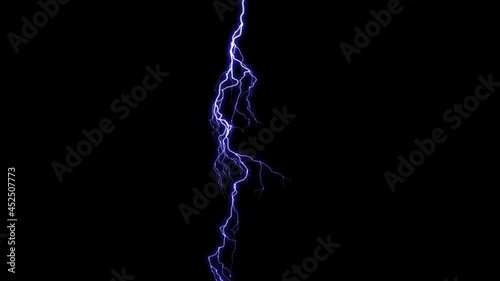 Blue electric thunder light