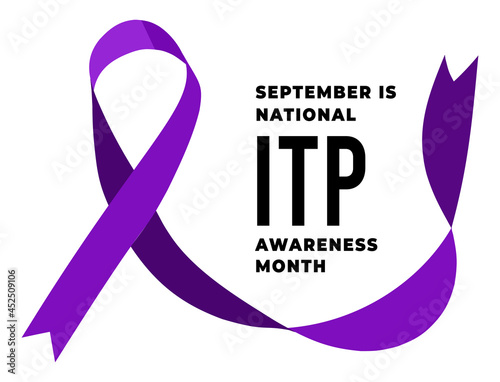 National ITP Awareness Month. Vector illustration photo