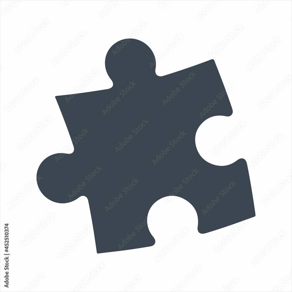 Puzzle icon. Vector and glyph Puzzle icon. Vector and glyph