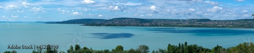 Sunny coast of Lake Balaton in Hungary 
