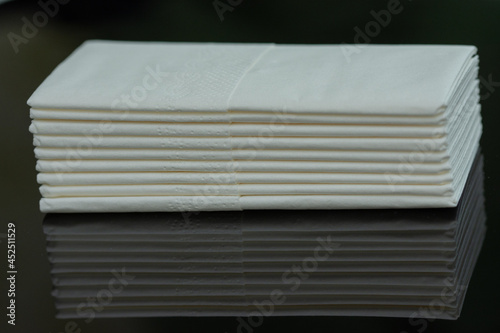 set of white napkins , © Laurenx