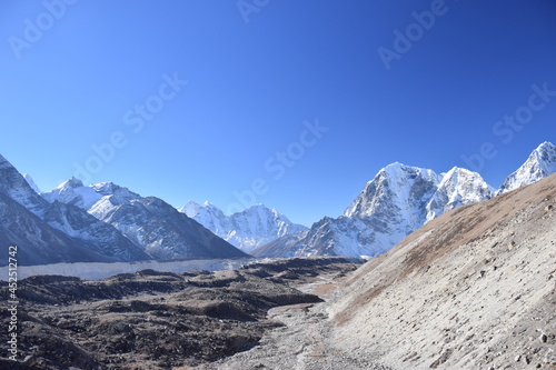 Khumbu glacier Nepal Himalayas mountains Nepal everest base camp trek
