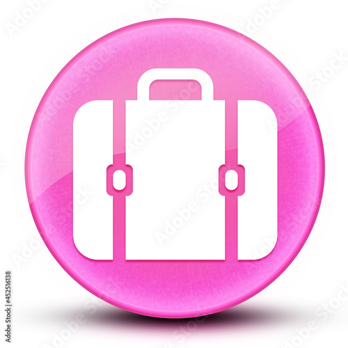 Bag eyeball glossy elegant pink round button abstract photo