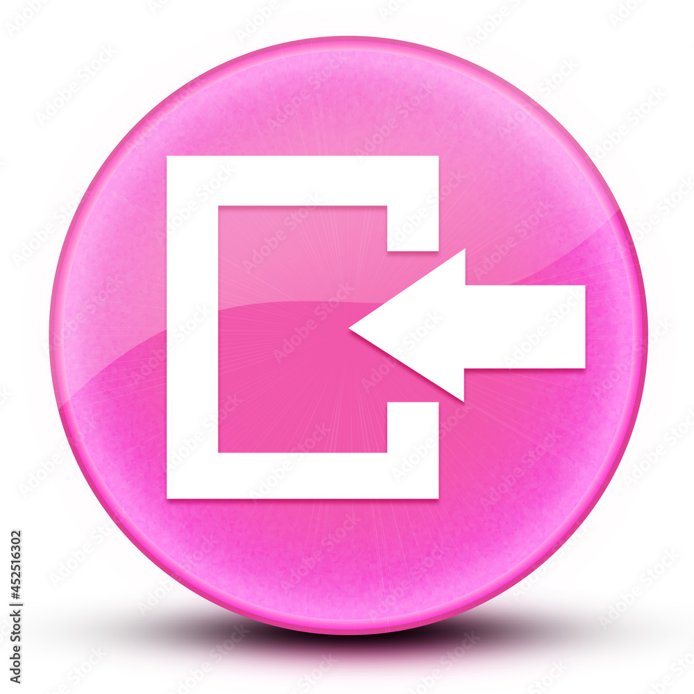 Logout eyeball glossy elegant pink round button abstract Logout eyeball glossy elegant pink round button abstract