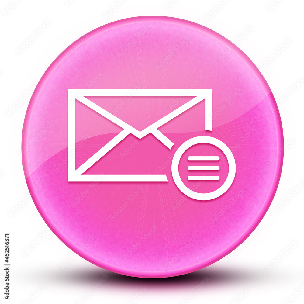 Email option eyeball glossy elegant pink round button abstract Email option eyeball glossy elegant pink round button abstract