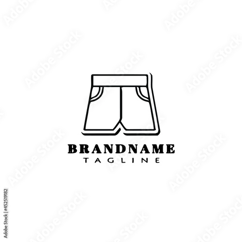 pants logo icon design template vector illustration