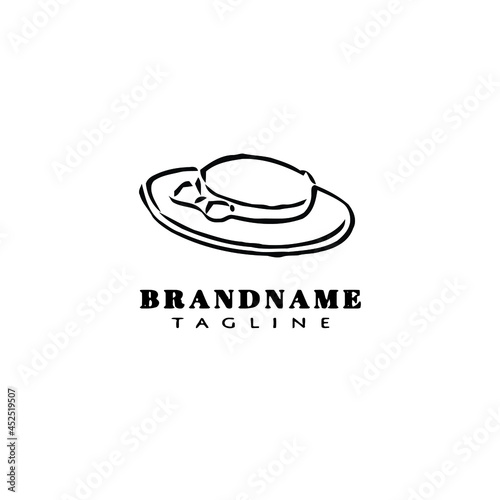 kentucky derby hats logo icon cartoon design template mode vector illustration