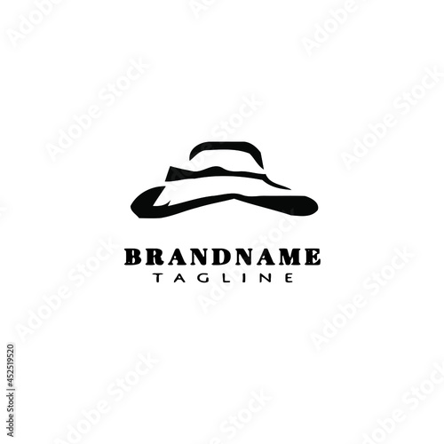 kentucky derby hats logo icon cartoon design vector illustration