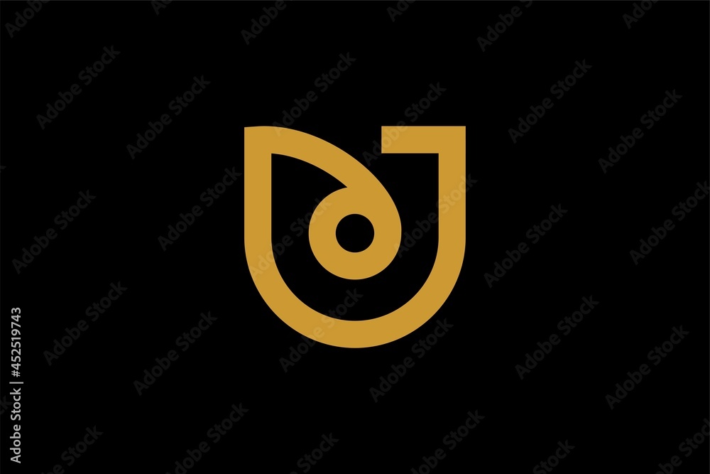 Rose flower logo design vector. Gold-letter U abstract sign. Natural organic logo design template. Rose flower logo design vector. Gold-letter U abstract sign. Natural organic logo design template.