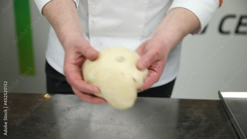 The chef is preparing Easter cake
The chef is preparing Easter cake