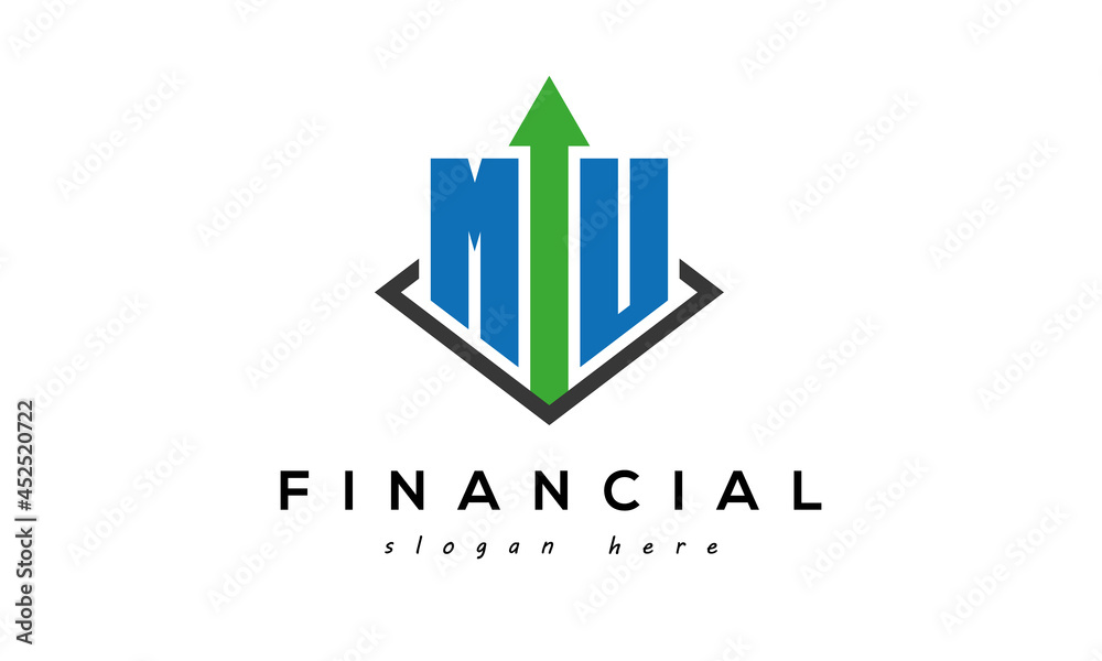 MU Letter Marketing Accounting and Financial Logo MU Letter Marketing Accounting and Financial Logo