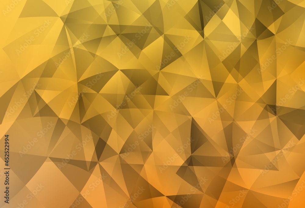 Light Yellow vector pattern with polygonal style.