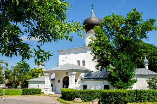 The Church of the Assumption from Paromenya, Pskov, Russia photo