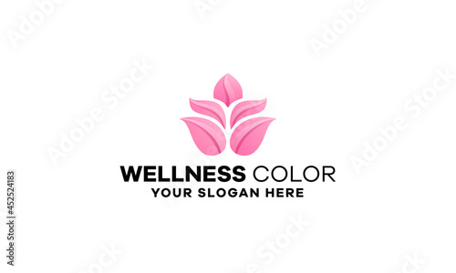 Wellness Gradient Logo Template