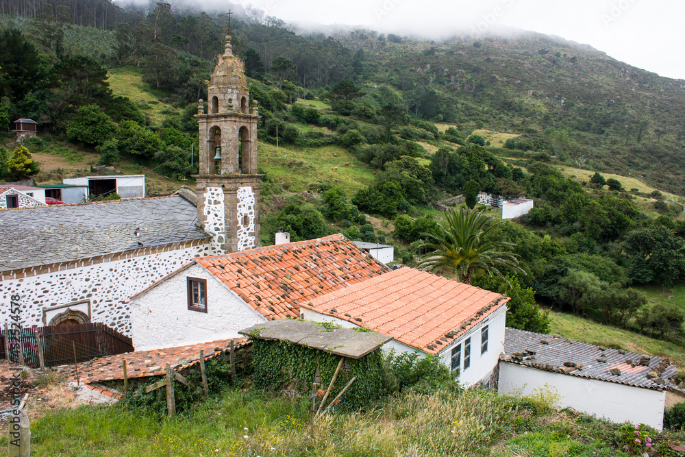 Cedeira, Spain. The shrine of Santo Andre de Teixido, a Galician pilgrimage site in Galicia
