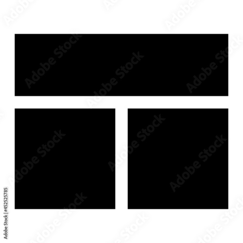 Vector Lay Out Glyph Icon Design