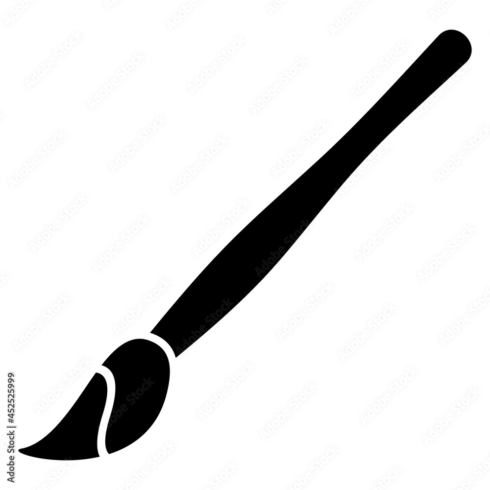 Vector Brush Glyph Icon Design Vector Brush Glyph Icon Design