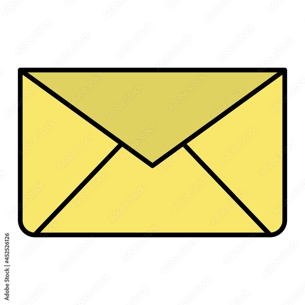 Vector Envelope Filled Outline Icon Design Vector Envelope Filled Outline Icon Design