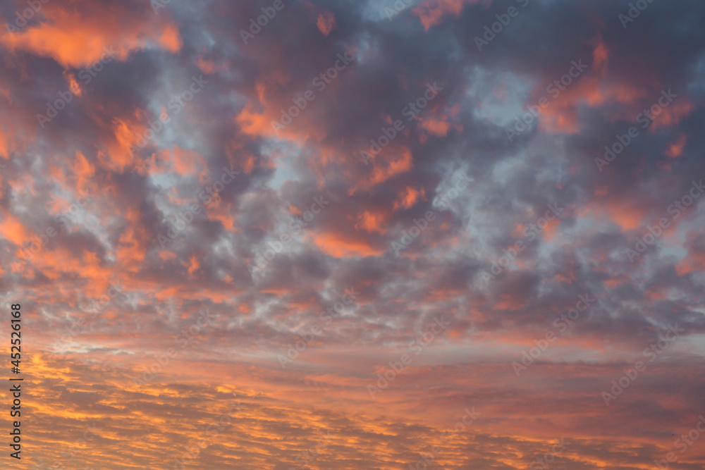 Red sky at morning, during sunrise